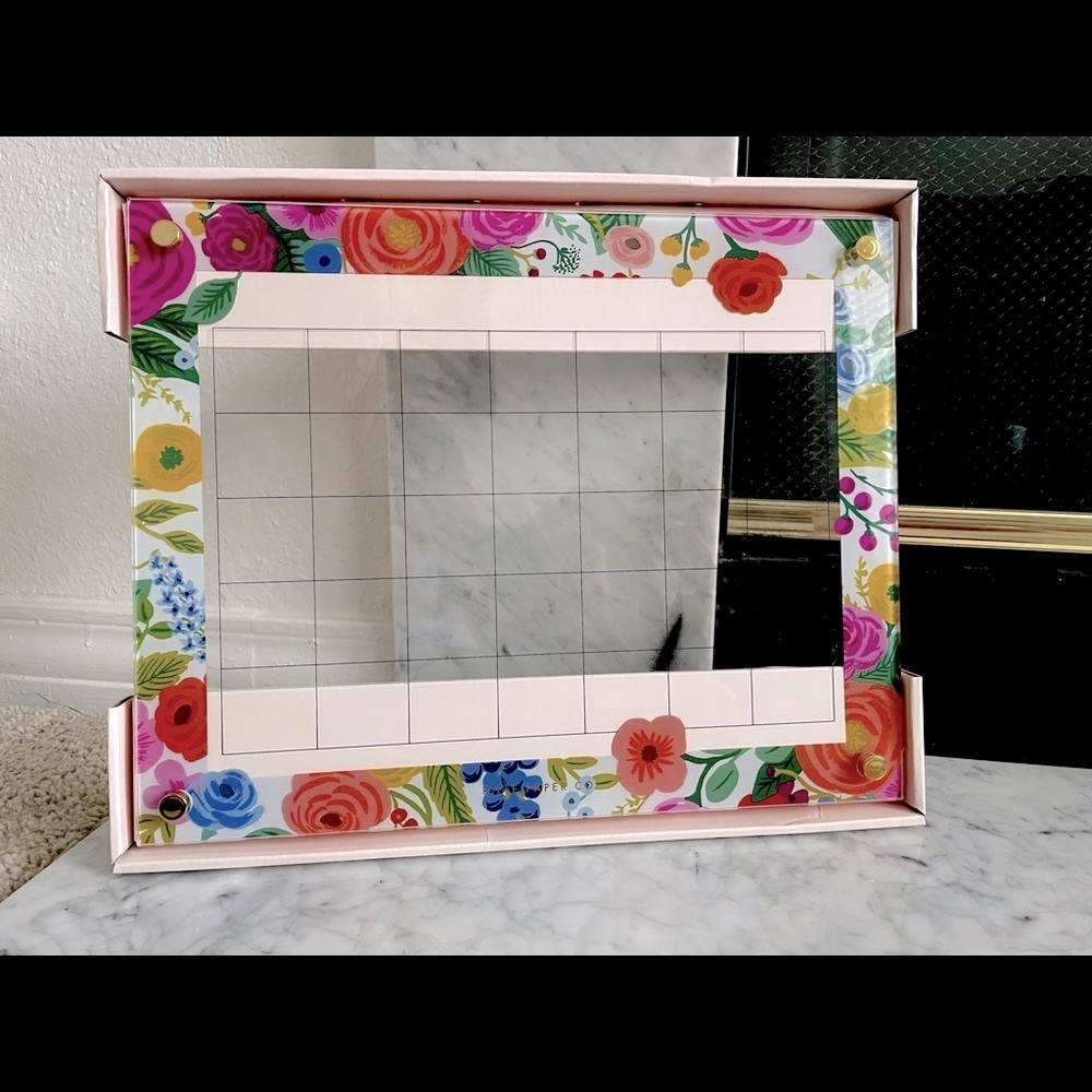 Flower Glass Dry Erase Calendar Board Rifle Paper Co 🌸